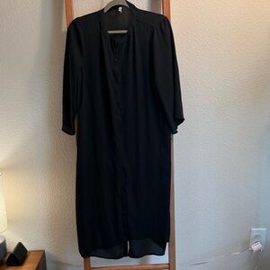 SOYACONCEPT DENMARK black, long, sheer duster